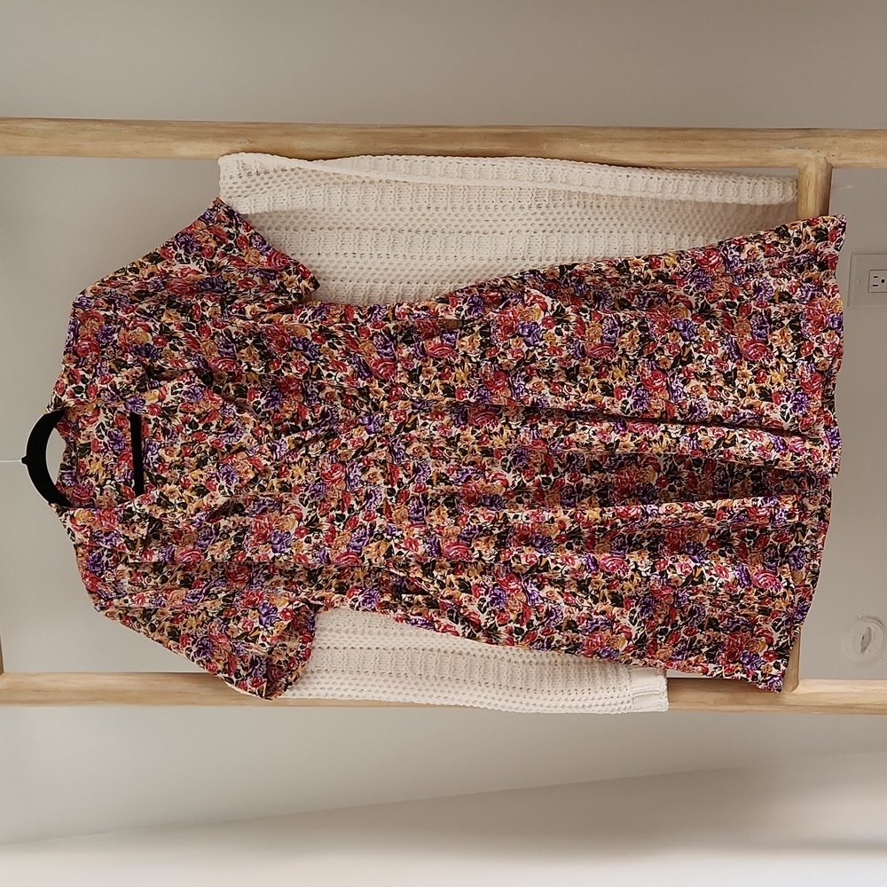 Vintage 80s Floral Dress